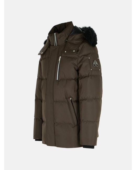 Moose Knuckles Brown 'cloud 3q' Nylon Down Jacket for men