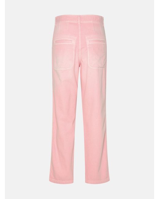Isabel Marant Pink 'juliette' Cotton Trousers