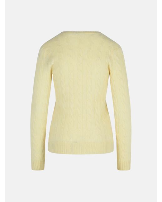 Polo Ralph Lauren Natural 'kimberly' Cashmere Blend Sweater