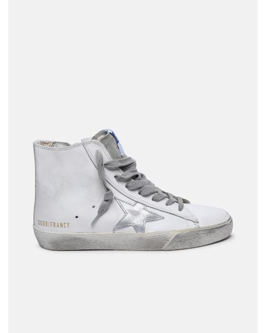 Golden Goose Deluxe Brand White 'francy' Leather Sneakers