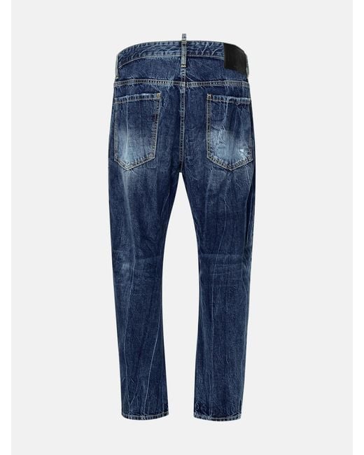 DSquared² Blue Cotton Jeans for men