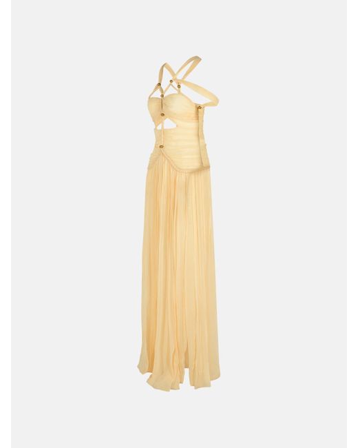 Isabel Marant Metallic 'rafael' Silk Dress