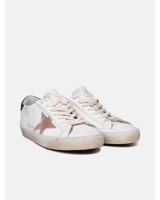 Golden Goose Deluxe Brand White 'super-star Classic' Leather Sneakers for men