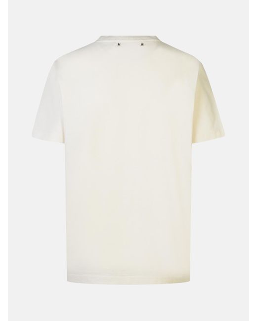 Golden Goose Deluxe Brand 'journey' White Cotton T-shirt