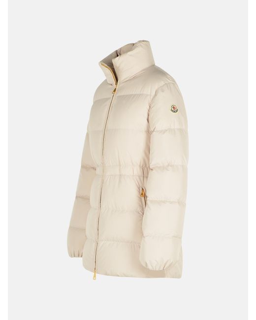 Moncler Natural 'Brossette' Short Polyester Down Jacket