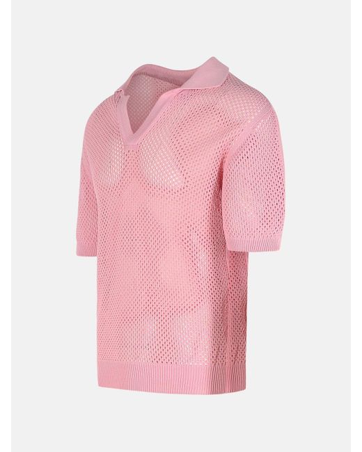Laneus Pink Viscose Blend Sweater for men