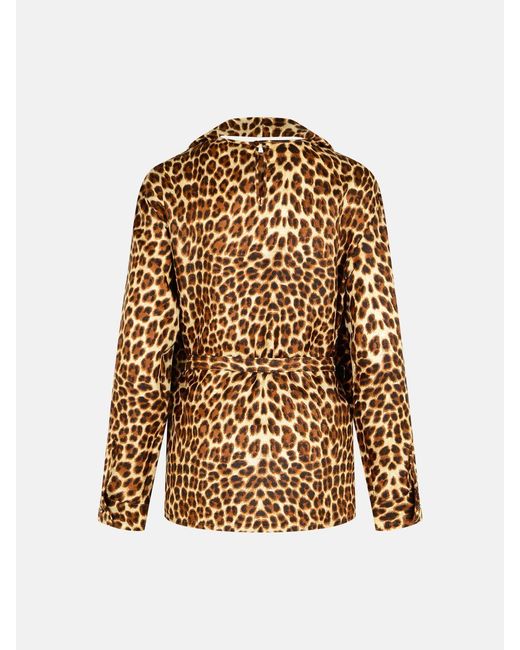 P.A.R.O.S.H. Natural Animlier Silk Blouse