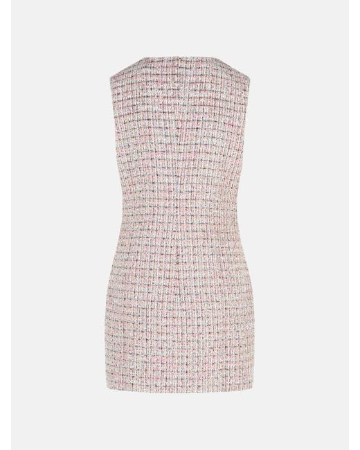 Self-Portrait Pink Sleeveless Polyester Mini Dress