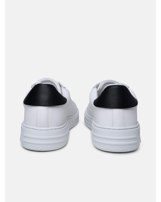 MSGM White Leather Sneakers