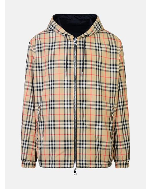 Burberry Natural Polyester Reversible Jacket for men