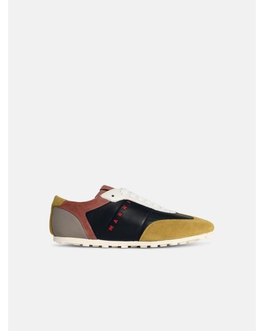 Marni White 'Softy Soccer' Leather Sneakers