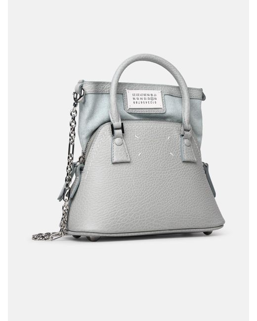 Maison Margiela Gray Micro '5ac Classique' Leather Bag