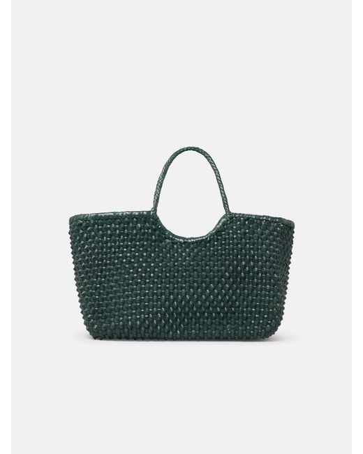 Dragon Diffusion Blue Forest Leather Nantucket Cactus' Bag