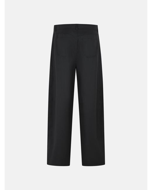 Séfr Black 'Gino' Wool Blend Pants for men
