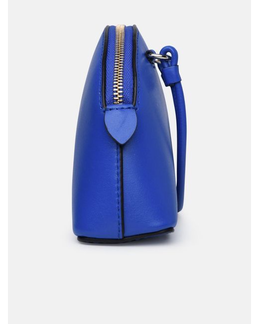 Furla Blue 'camelia' Mini Bag In Calf Leather