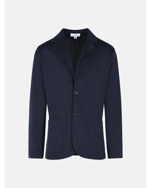 Lardini Blue Wool Jacket for men