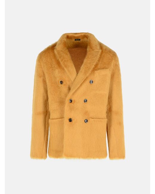 Tom Ford Yellow Caramel Cashmere Blend Sweater for men