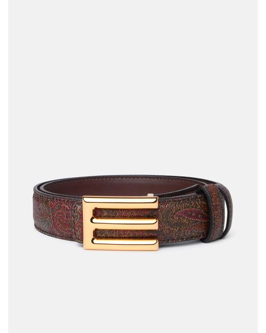 Etro Brown Leather Belt