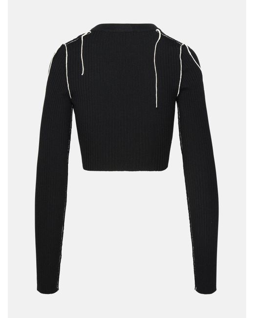 Off-White c/o Virgil Abloh Black Wool Blend Sweater