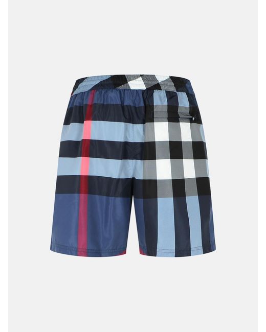 Burberry Blue Polyester Swimsuit for men