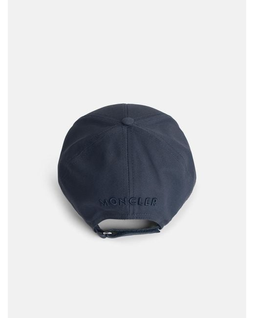 Moncler Blue Cotton Cap for men