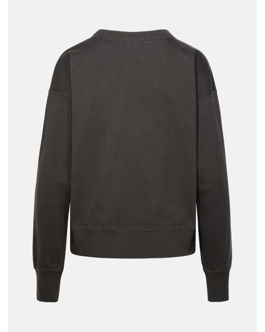 Isabel Marant Gray 'shad' Cotton Blend Sweatshirt
