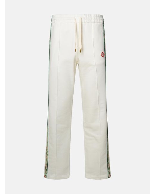 Casablancabrand White Cotton Pants for men