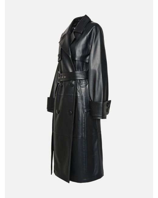 Stand Studio 'betty' Polyurethane Blend Trench Coat in Black Lyst
