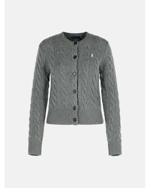 Polo Ralph Lauren Gray Cashmere Blend Sweater