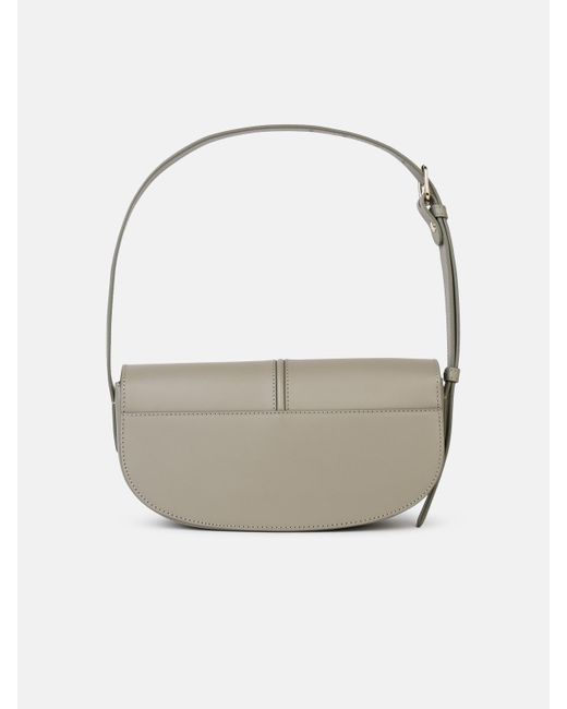 A.P.C. White 'betty' Crossbody Bag In Light Matte Leather