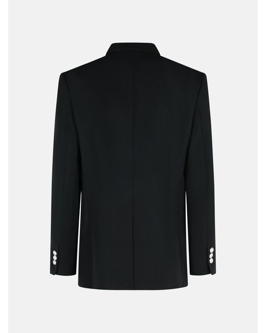 Balmain Black Virgin Wool Blazer for men