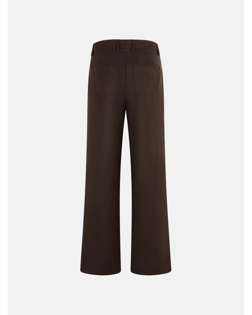Séfr Brown 'Jiro' Wool Blend Pants for men