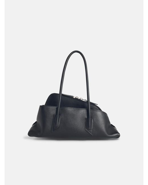 The Attico Black 'The Walk' Small Leather Bag