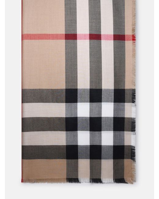 Burberry Natural Cashmere Blend Scarf