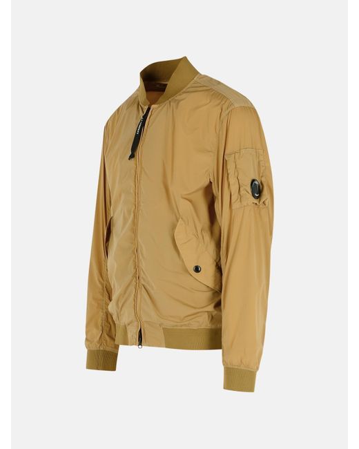 C P Company Natural Polyamide Bomber Jacket for men