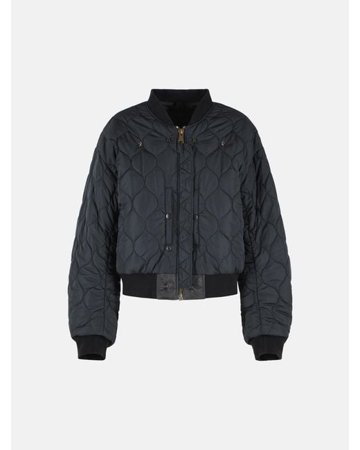 Maison Margiela Black Dark Polyamide Reversible Bomber Jacket