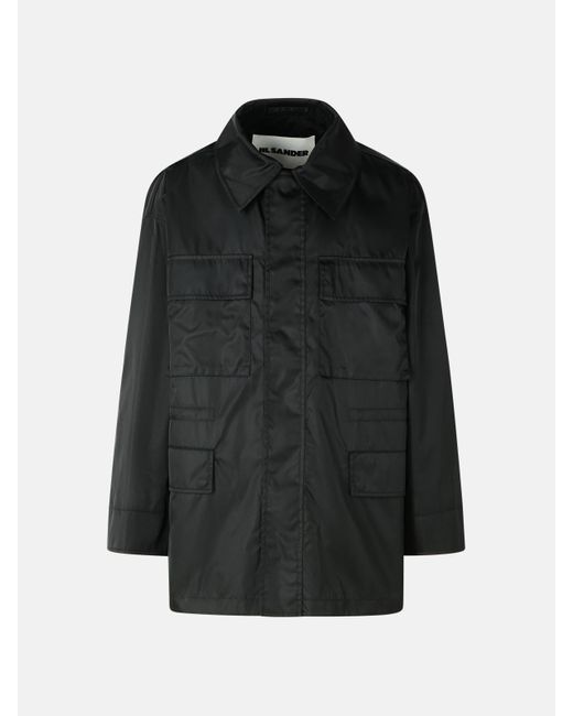 Jil Sander Black Polyamide Jacket for men