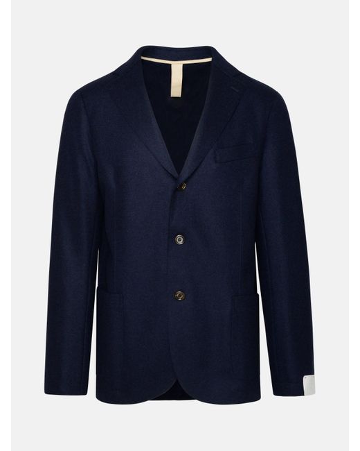 Eleventy Blue Wool Blazer Jacket for men