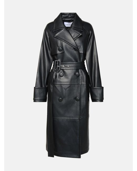 Stand Studio 'betty' Polyurethane Blend Trench Coat in Black Lyst