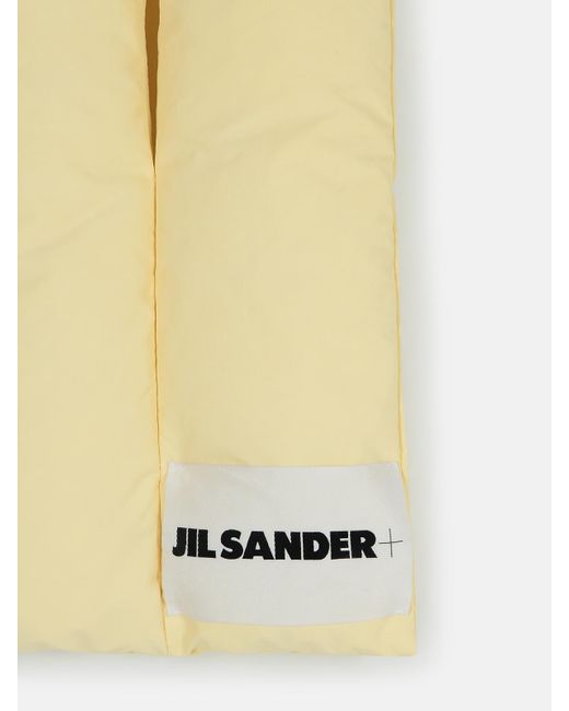 Jil Sander Yellow Ivory Polyester Scarf for men