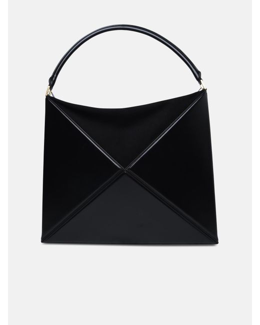 Mlouye Black 'hobo Flex' Charcoal Bovine Leather Bag