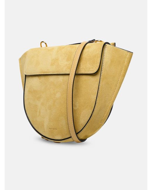 Wandler Metallic Mini 'hortensia' Sand Calf Leather Bag