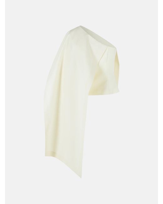 Rohe White Draped Cape Top
