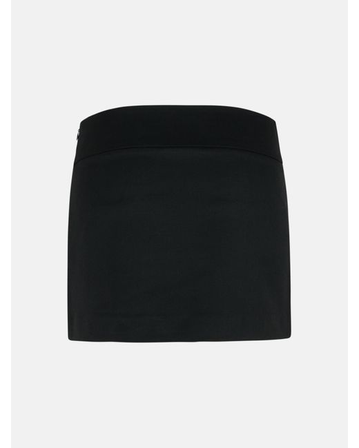 DIESEL Black 'Dixy' Polyester Blend Miniskirt