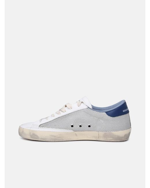 Golden Goose Deluxe Brand Blue 'super-star Classic' Leather Sneakers for men