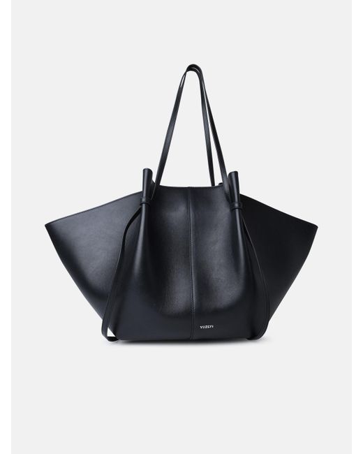 Yuzefi Black Large 'mochi' Leather Bag