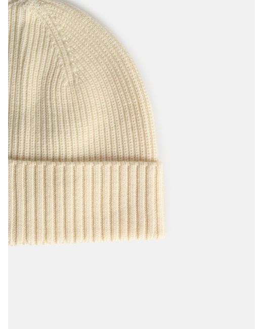 Seven Gauge Natural Wool Beanie for men