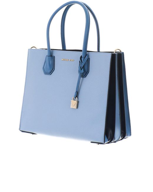 Michael Kors Light Blue Mercer Lg Bag | Lyst