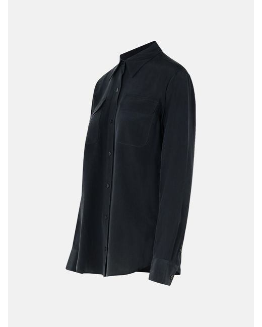 Equipment Blue Silk Shirt