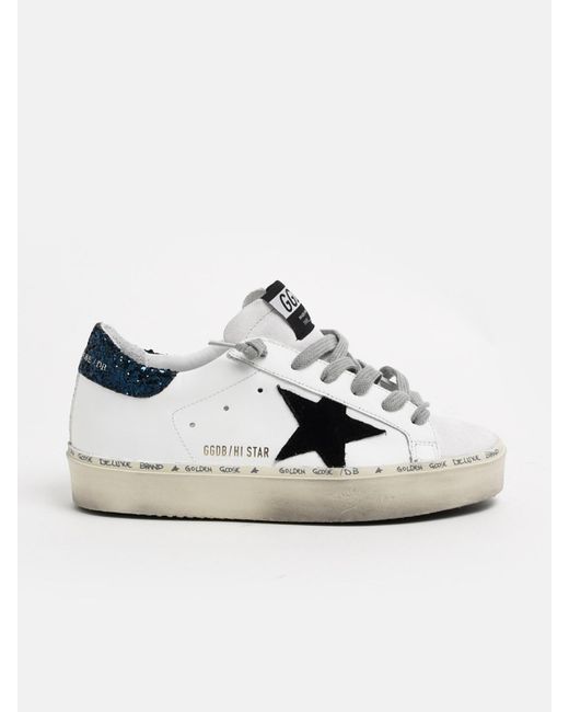 Golden Goose Deluxe Brand Black And White Hi Star Sneakers